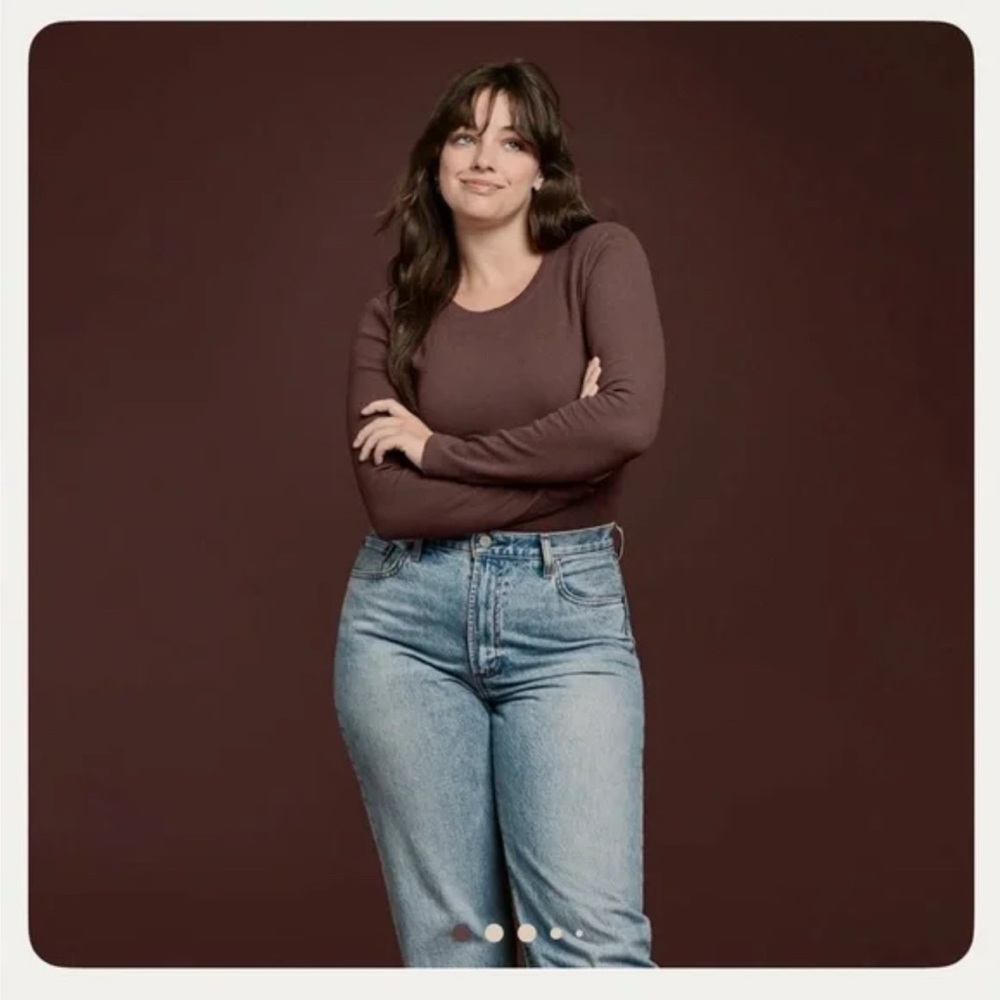 Nuuds ribbed bodysuit coffee